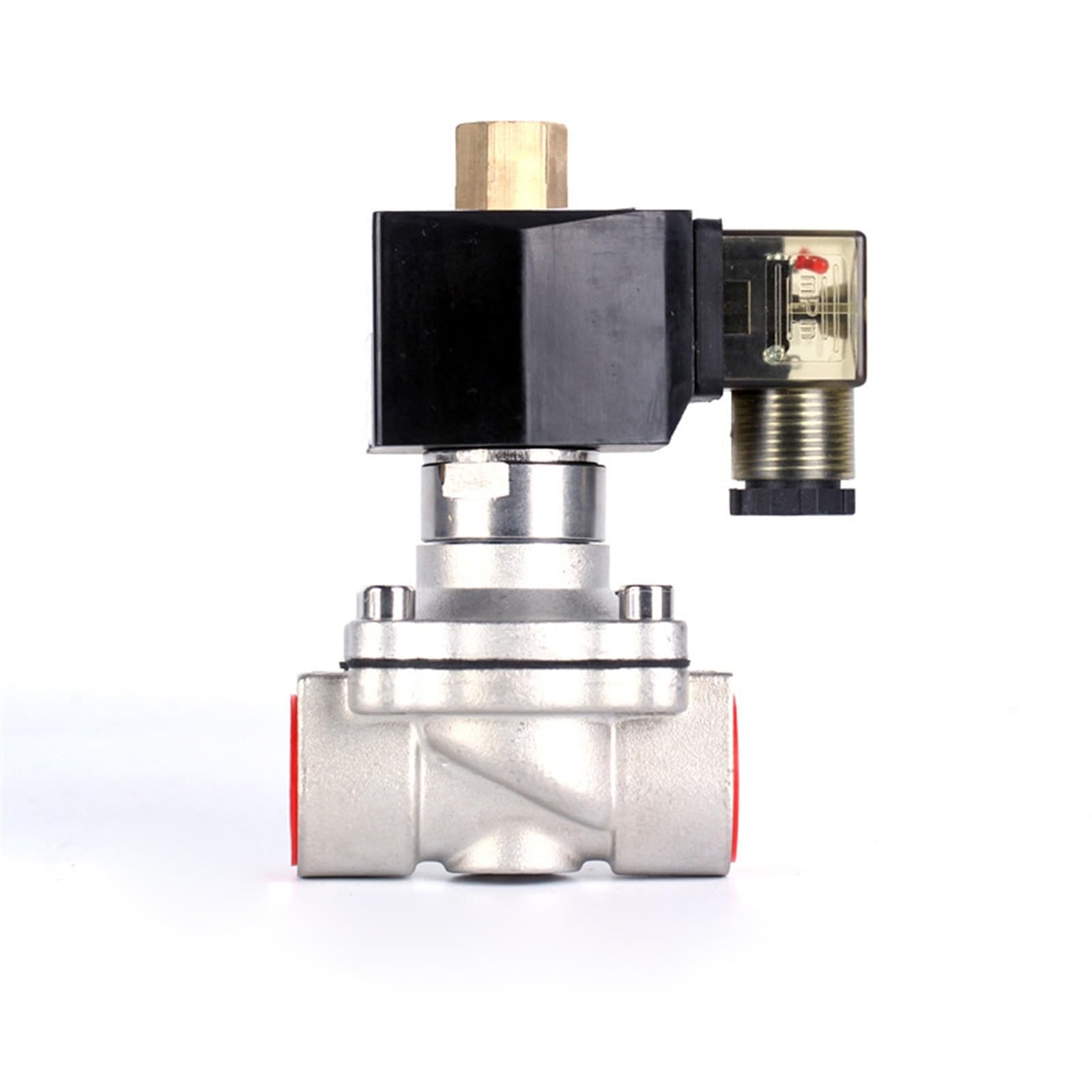 Elettrovalvola for Acqua normalmente Aperta DN32 1-1/4 Pollici 220 V a Bassa Pressione in Acciaio Inossidabile, 1 Pezzo(12vdc,NPT)