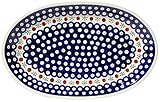 Polish Pottery Oval Serving Platter From Zaklady Ceramiczne Boleslawiec 1265-41 Classic Pattern,...