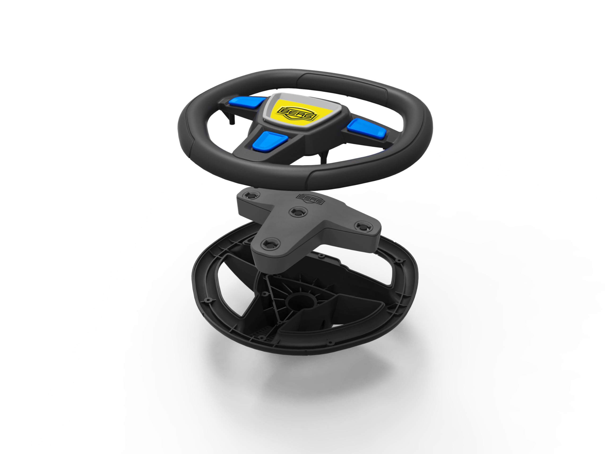 BERG Kart a Pedales Soundbox Race | cuadro de acero resistente, asiento regulable, eje oscilante estable
