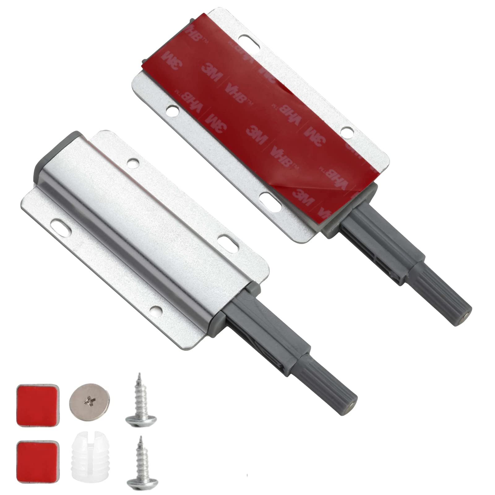 Buy Redunest Push to Open Door Latch, 2 Pack Push Latches