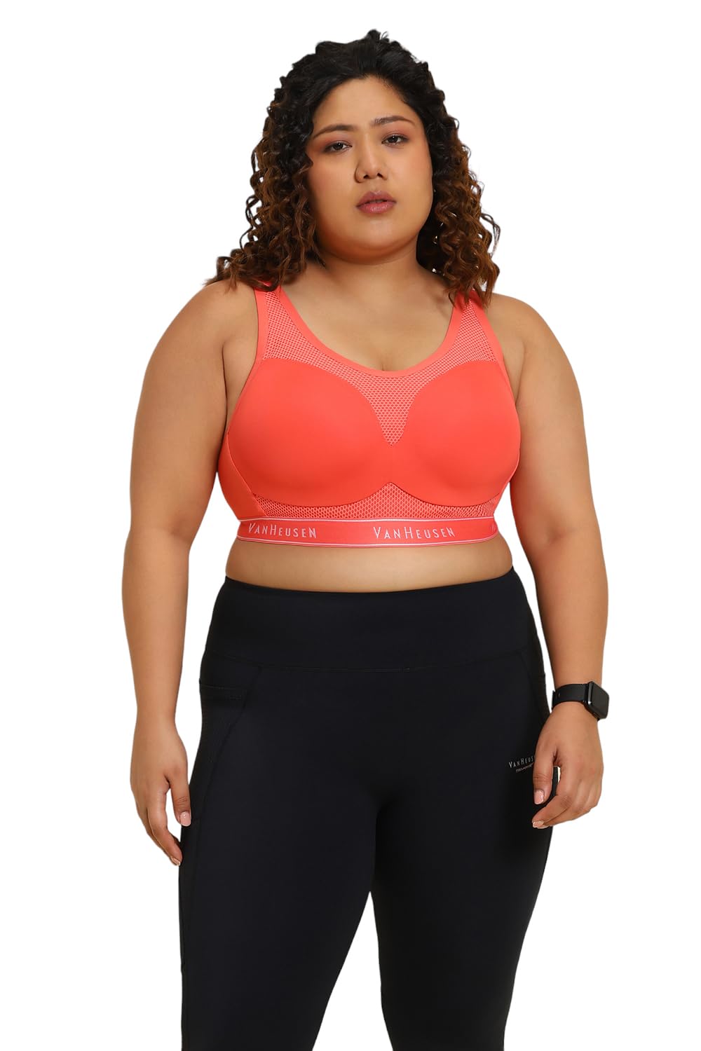 van heusen Women Wireless Padded High Impact Sports Bra - Anti Bacterial, Perforated Cups, Full Coverage-picture-34