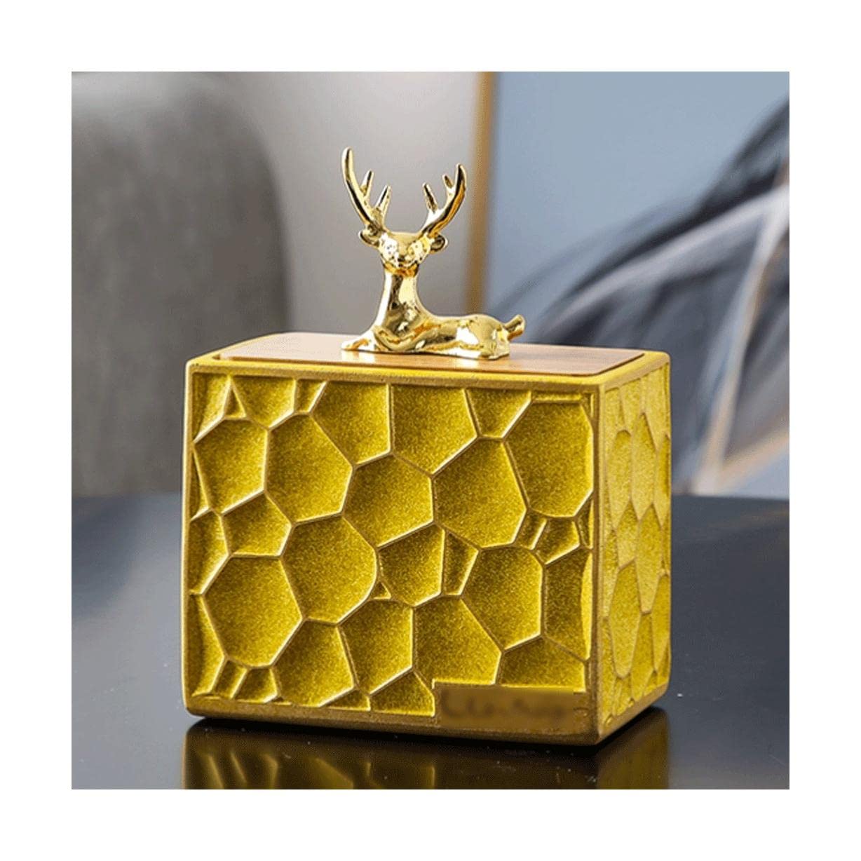 Wdwdw Deer Style B Toothpicks Dispenser Toothpick Box Luxury Holder Resin Holders Container With Lid Compartment Container