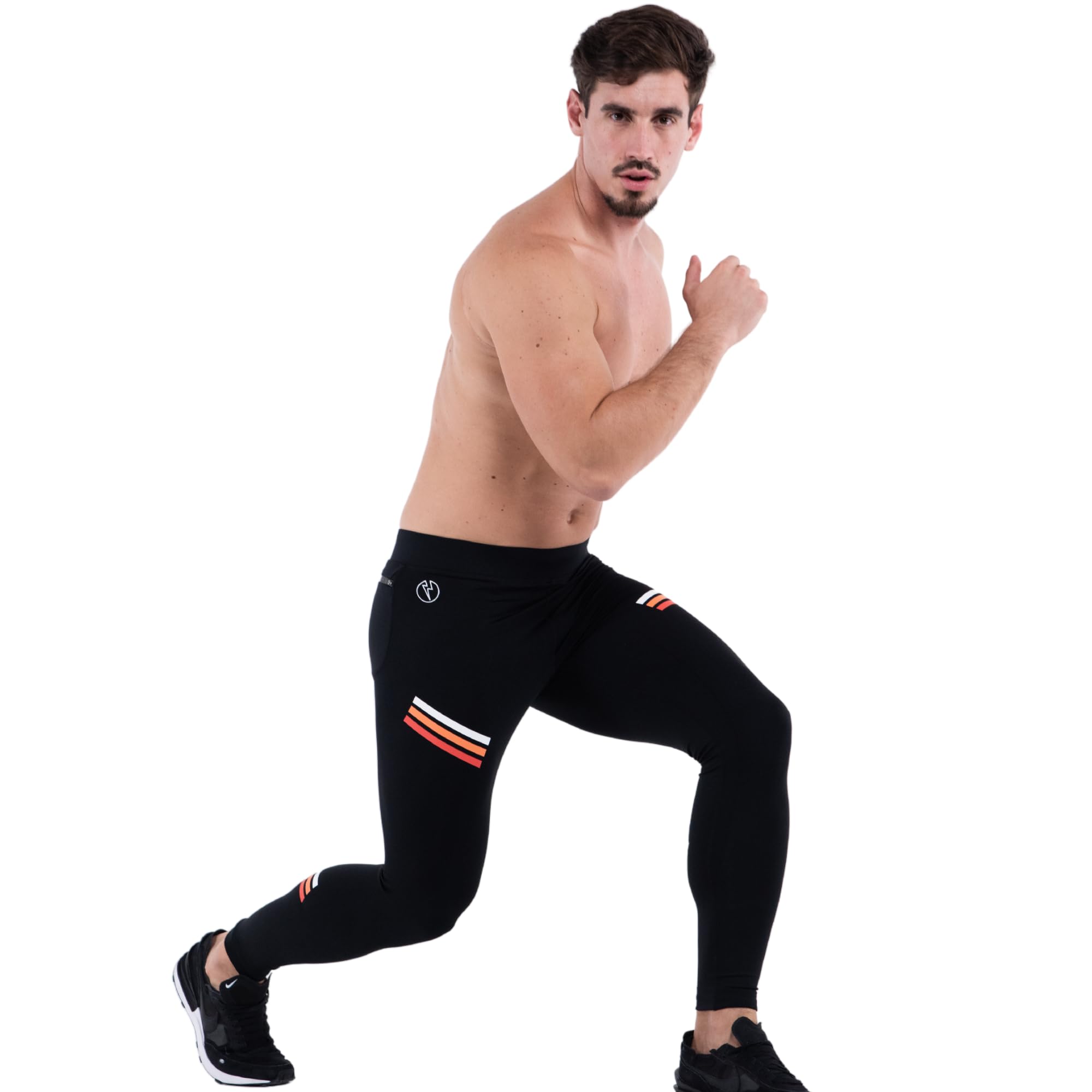 Kapow Meggings Męskie legginsy Performance Pro Sport Kompresja z kieszeniami