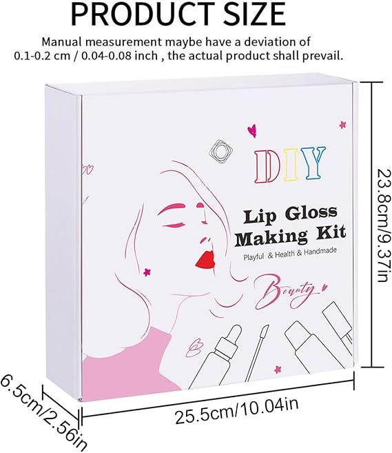 Lip Gloss Making Kit | Lip Gloss Making Supplies Set - Handmade Moisturizing Set for Women Girls Kids Teen Beginner Princess Makeup Lover