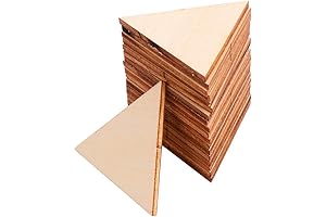 FOMIYES Unfinished Wood Triangles for Crafts