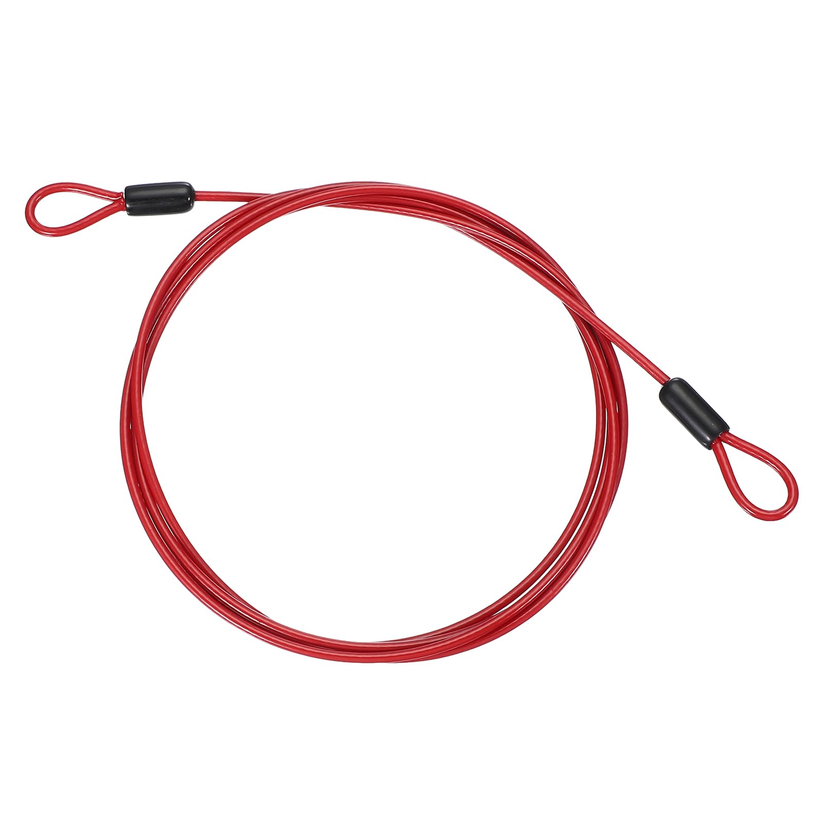 PATIKIL 1/8" Dia Vinyl Coated Stainless Steel Cable with Loops