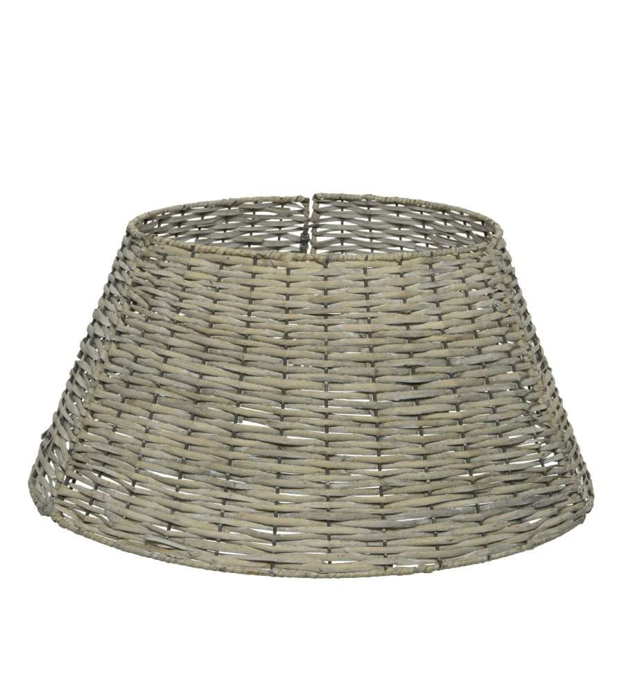 Everlands Three Piece Grey Wicker Christmas Tree Skirt Woven Wicker Willow Tree Ring Cover 57Cm X 28Cm from B&Q