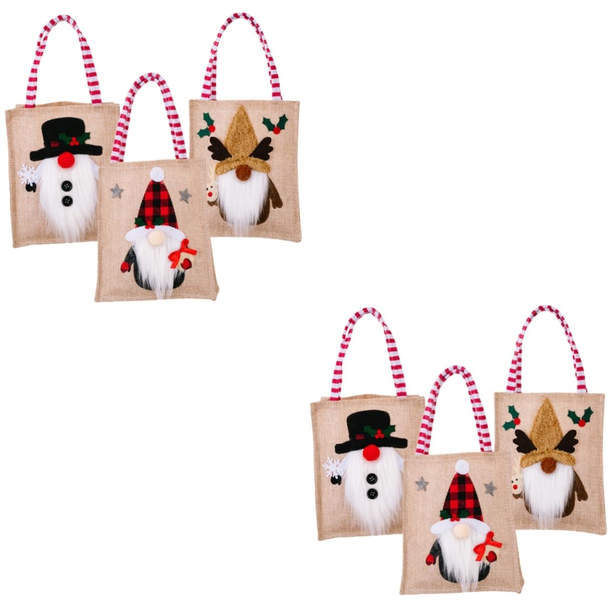 Beavorty 6 Pezzi Sacchetto Di Di Natale Sacchetto Regalo Di Natale Del Fumetto Sacchetti Di Caramelle Del Fumetto Sacchetto Di Caramelle Di Sacchetto Di Caramelle Di