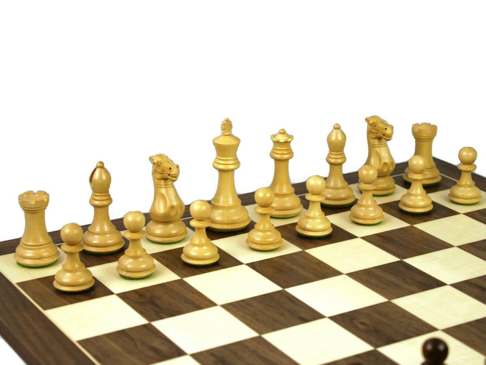 Set di scacchi in legno con tavola in noce da 20 pollici pesata Sheesham professionale Staunton pezzi da 3,75 pollici