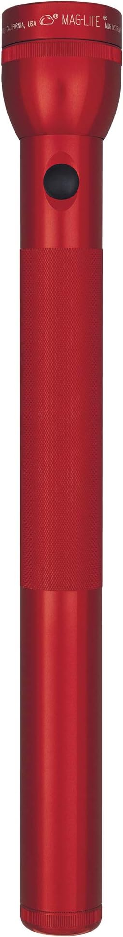Maglite Heavy-Duty Incandescent 5-Cell D Flashlight in Display Box, Red