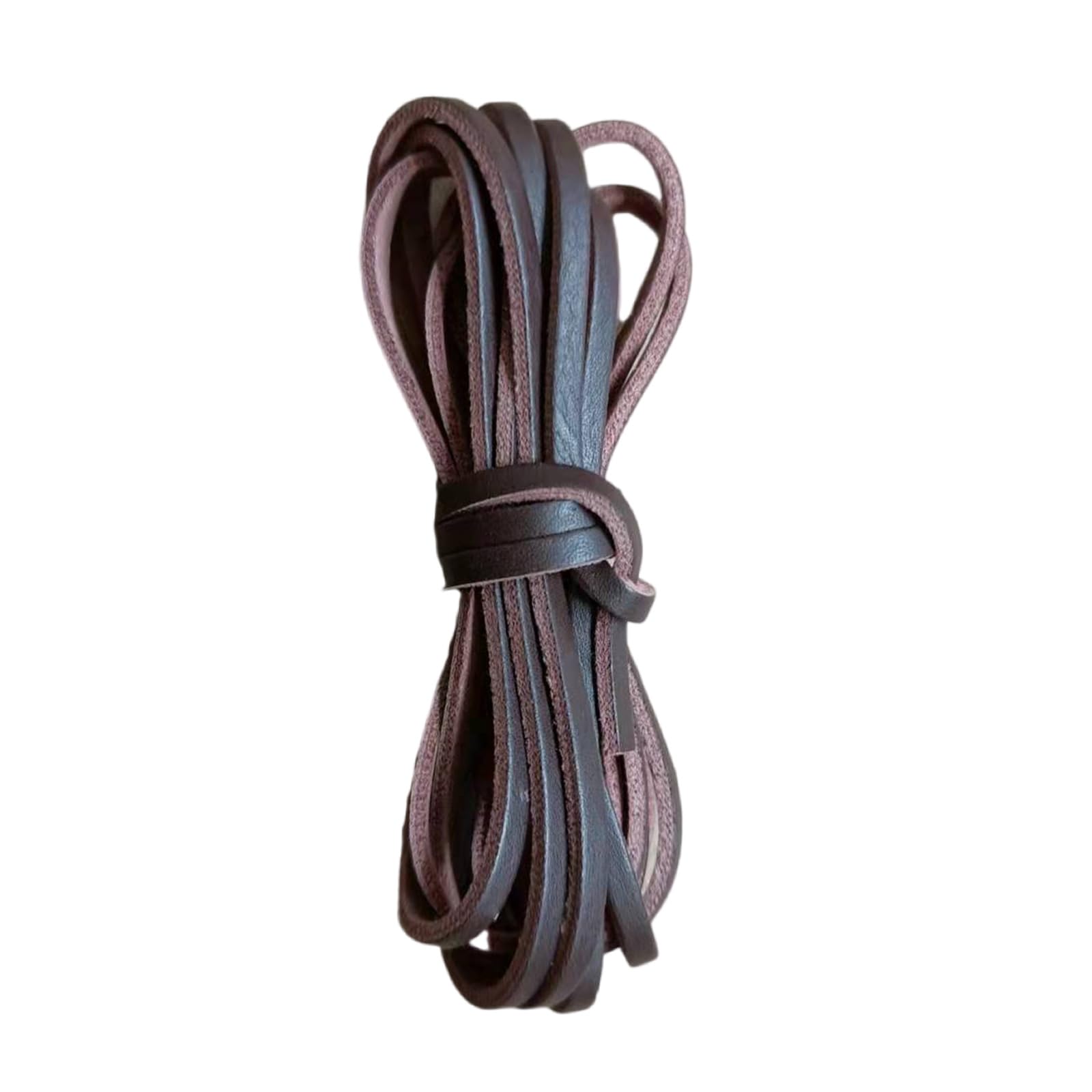Cordoncino in pelle naturale da 3 mm, 9 m, piatto, per lacci di scarpe, bracciali, creazione di gioielli, naturale