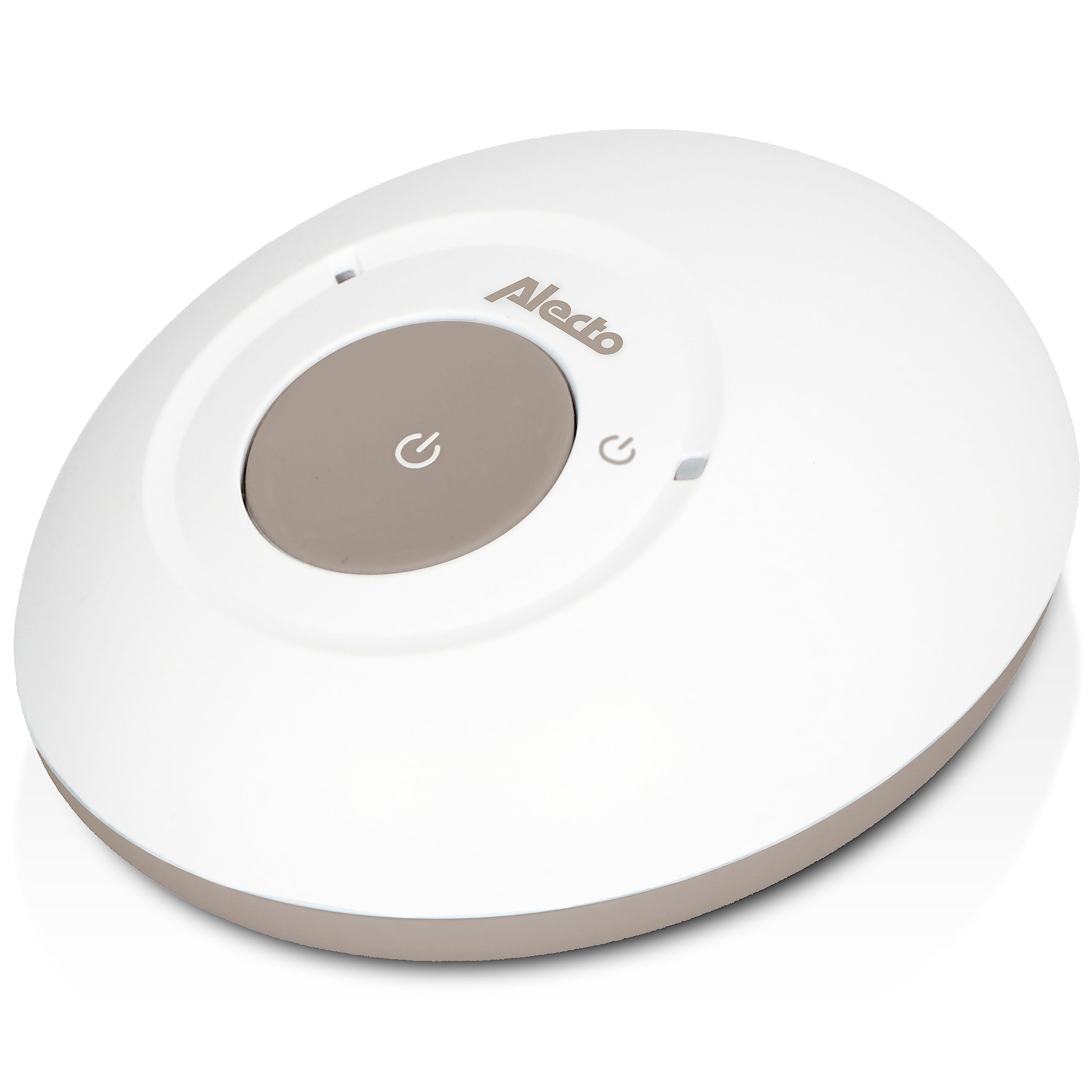 Alecto DBX110 elektroniczna niania audio – cyfrowa niania z DECT – zasięg 300 m – kompaktowa konstrukcja – skala głośności LED – funkcja VOX – niski poziom promieniowania – beżowa