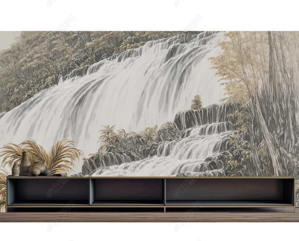 Poster tableaux muraux cascade abstraite art mural intissé - 2