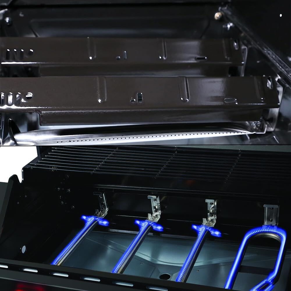 Charbrofire DGH450CRP Heat Tent 4 Burner Grill Replacement Parts for Dyna Glo Grill Heat Shield 70-02-615 70-02-423 Dynaglo Burner Tube DGF451CRP DGH450CRN-D DGH450CRP-D Dyna-Glo Grill Parts