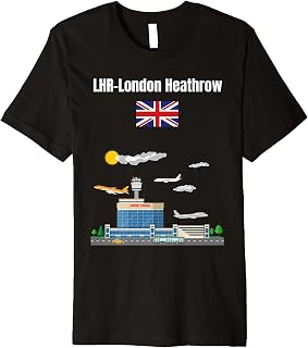 London Heathrow airport LHR airport nerd London souvenir Premium T-Shirt