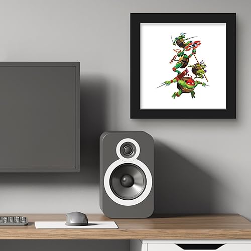 Miniatura 5 de Trends International Gallery Pops Nickelodeon Teenage Mutant Ninja Turtles Mutant Mayhem - Póster de pared de héroes de media concha, 12 x 12