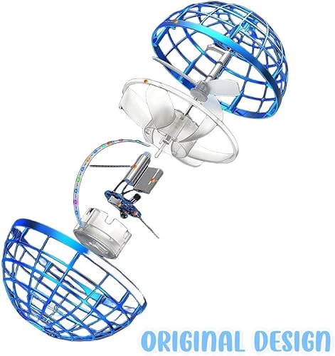 Miniatura 7 de Pelota de juguetes voladores mejorada, bola de boomerang flotante controlada a mano, mini dron giratorio volador, giroscopio integrado, juguetes