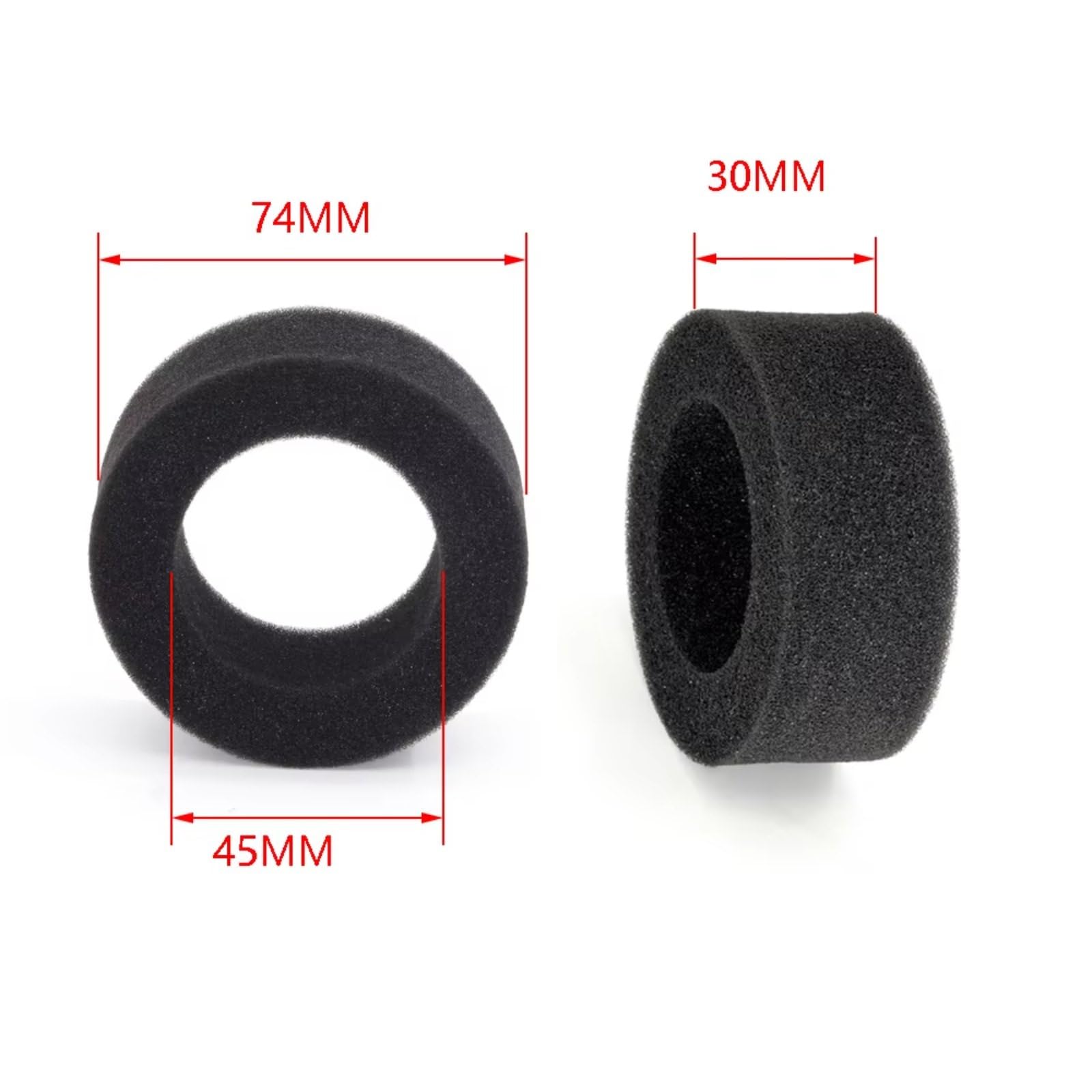 for WPL MN86 for MN99s for Tamiya 1/10 1/12 1/16 4PCS Insert Foam Sponge 74mm*45mm*30mm Wheel Tire RC Car Spare Parts RC Car Accessories