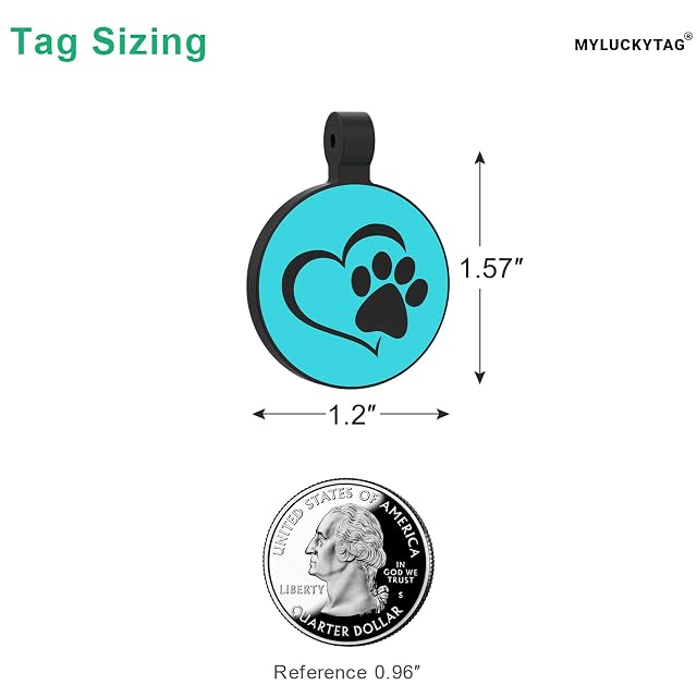 Foto 2 de 6 de MYLUCKYTAG ID de silicona silenciosa para mascotas con código QR