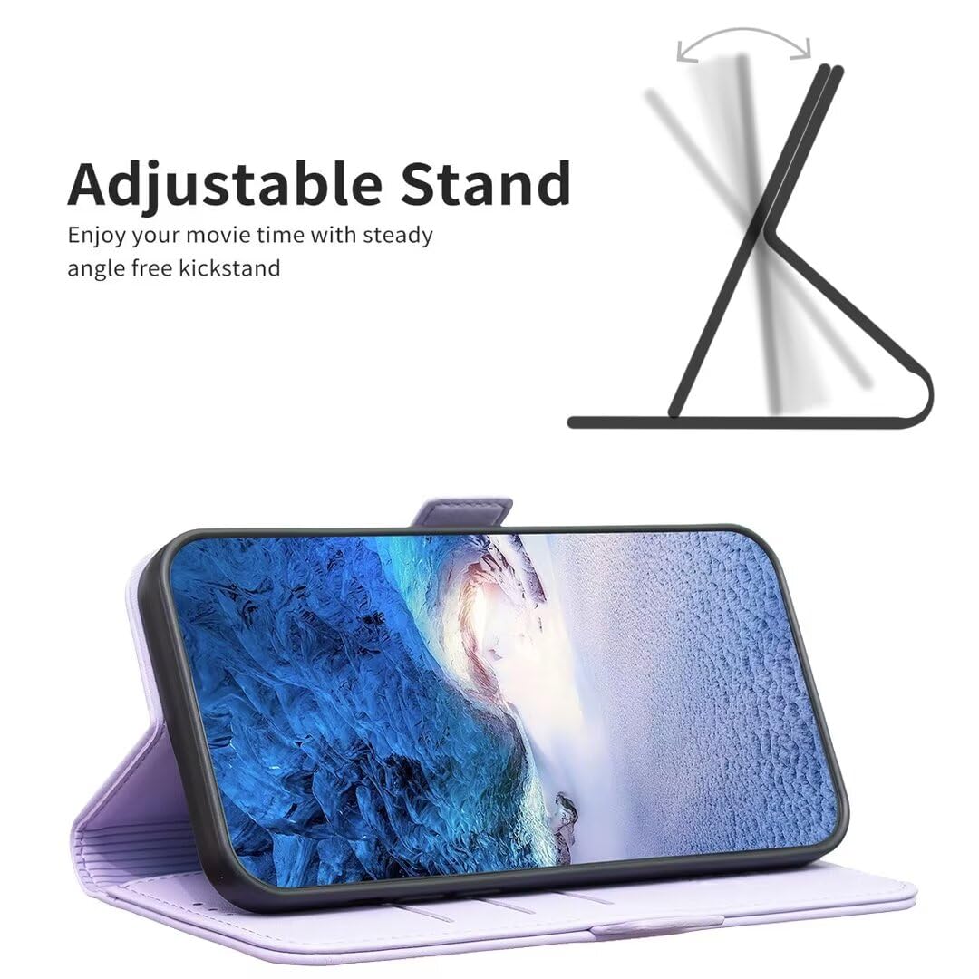 Custodia a portafoglio per Google Pixel 7A in pelle di alta
