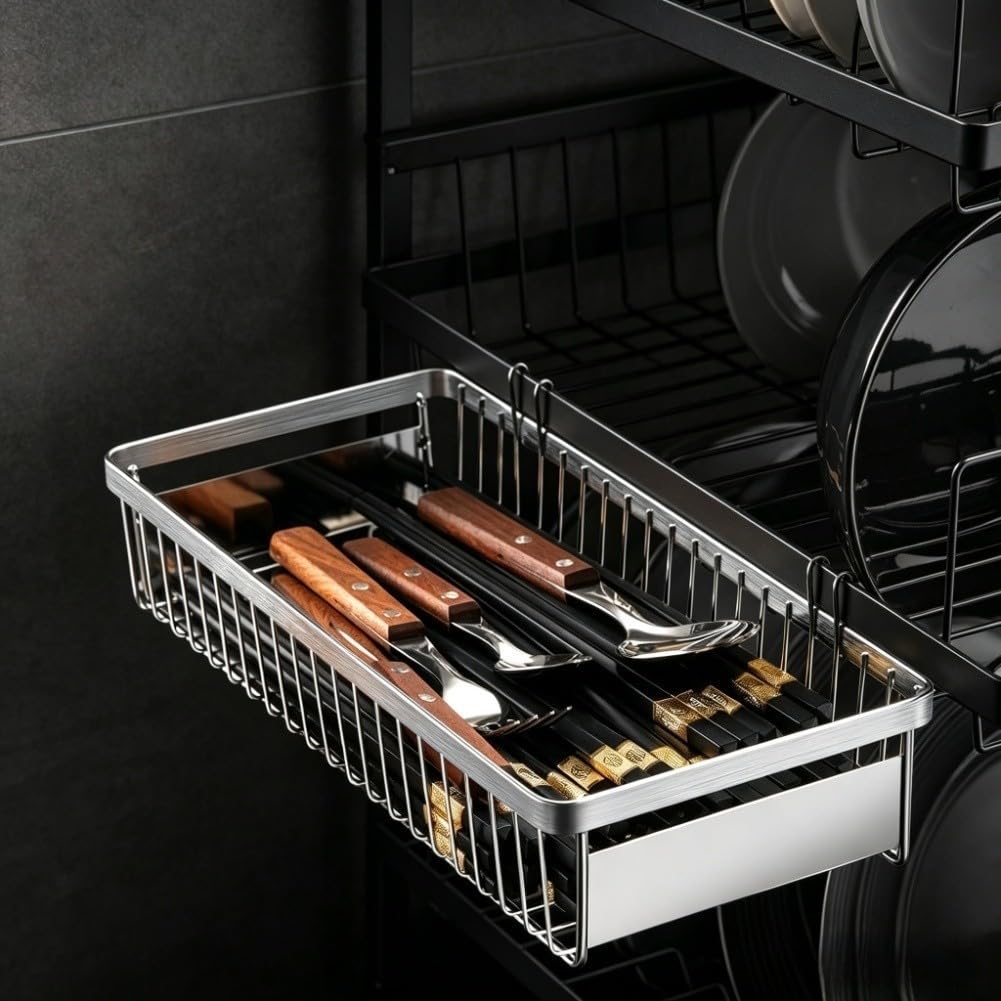 Soporte para cubiertos de pared gancho cocina plata