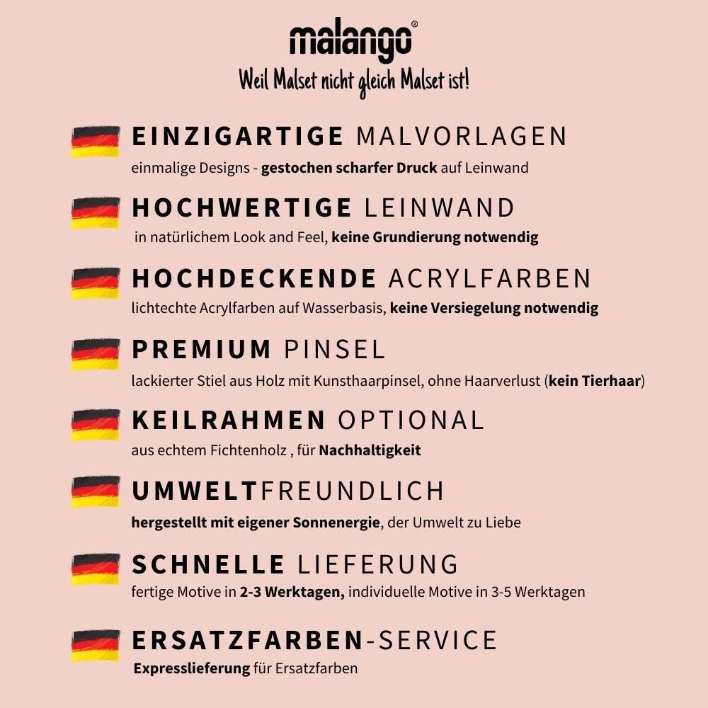 Exclusives Premium-Malset! Malen nach Zahlen - Bär Coffee by Mr. & Mrs. Panda 60 x 40 cm ohne Rahmen! Hergestellt in unserer Manufaktur in Deutschland!