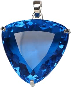 GEMHUB 96 CT Man-Made Light Blue Topaz Sterling Silver Emerald Cut Ring - Wedding Gift Idea - View #14