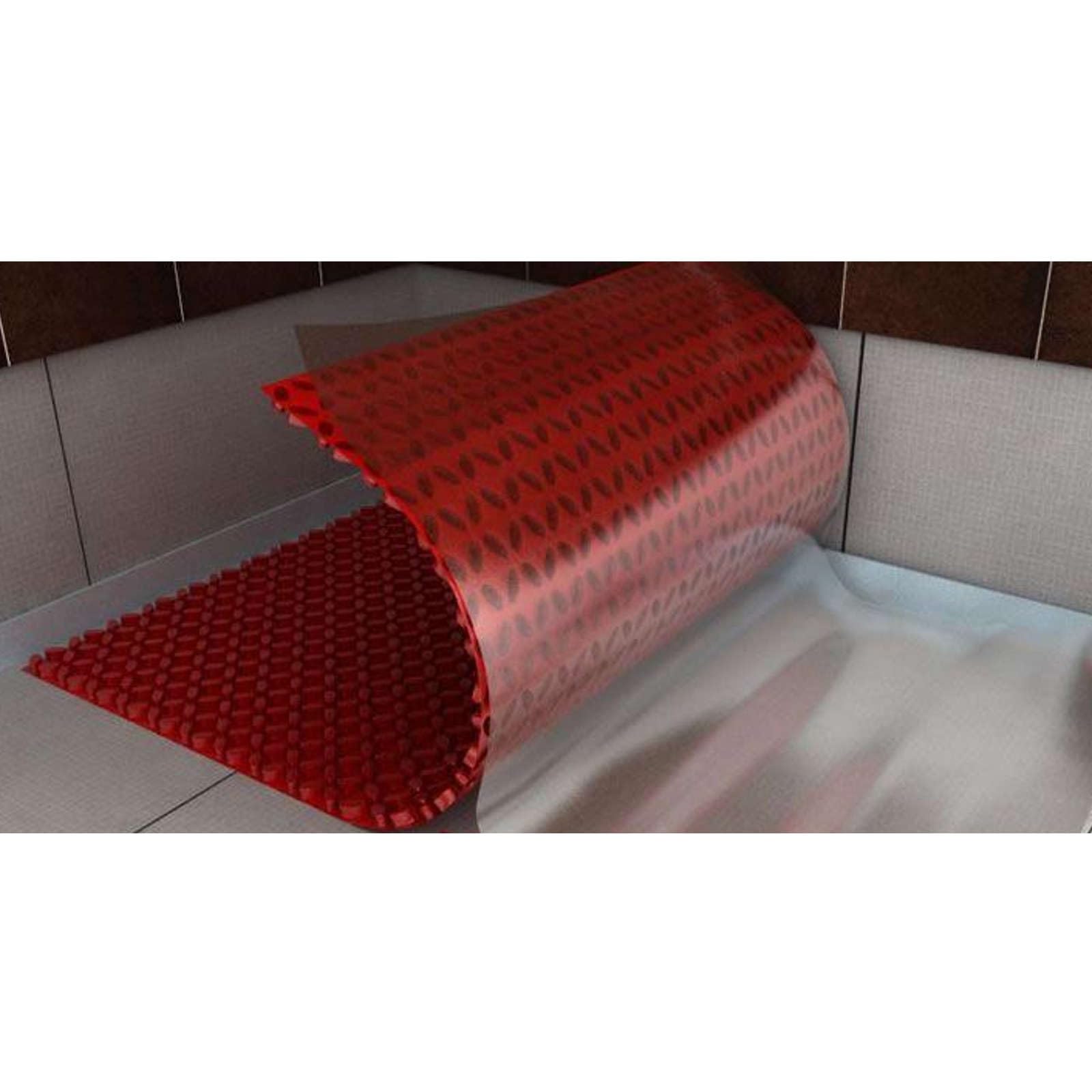 1 m² samoprzylepna mata oddzielająca do płytek w łazience, prysznicu, tarasie, ogrodzie zimowym