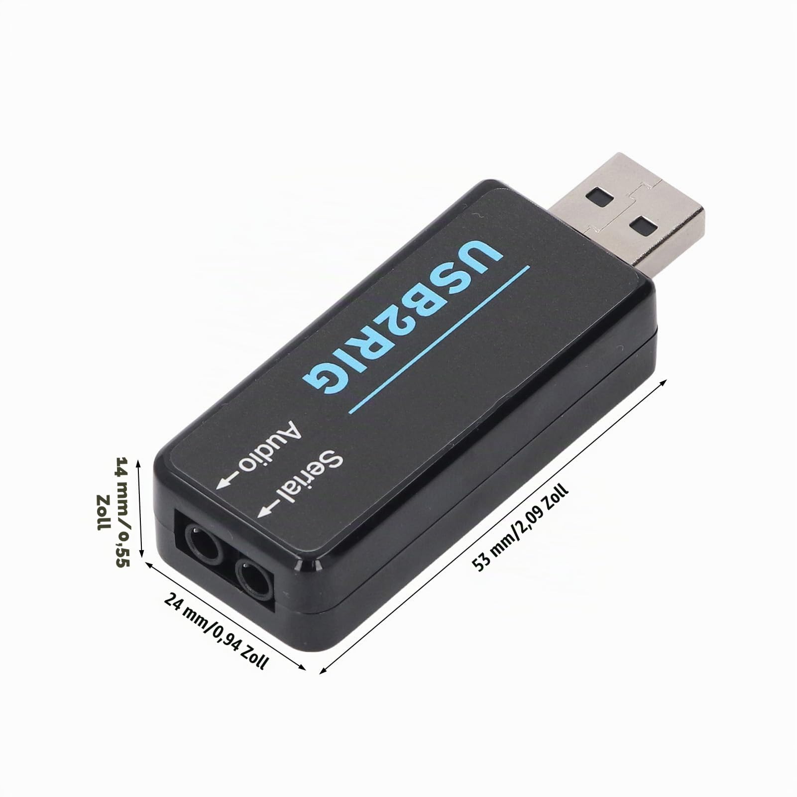 USB Soundadapter Externe Soundkarte 3.5mm Doppelkopfhöreranschluss USB Audio Adapter für PC Laptop