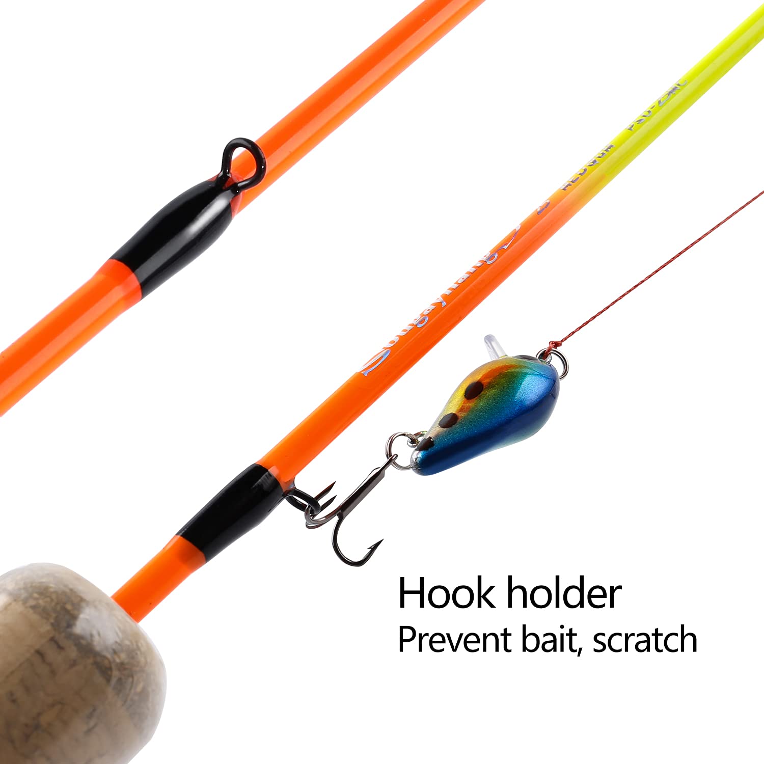 Kombinacje kołowrotków Odkryty zimowe krewetki lodowe wędki pręty Ultralight przenośne zimowe wędki Rękojeść Spinning Hard Fishing Rod Zestaw narzędzi wędkarskich