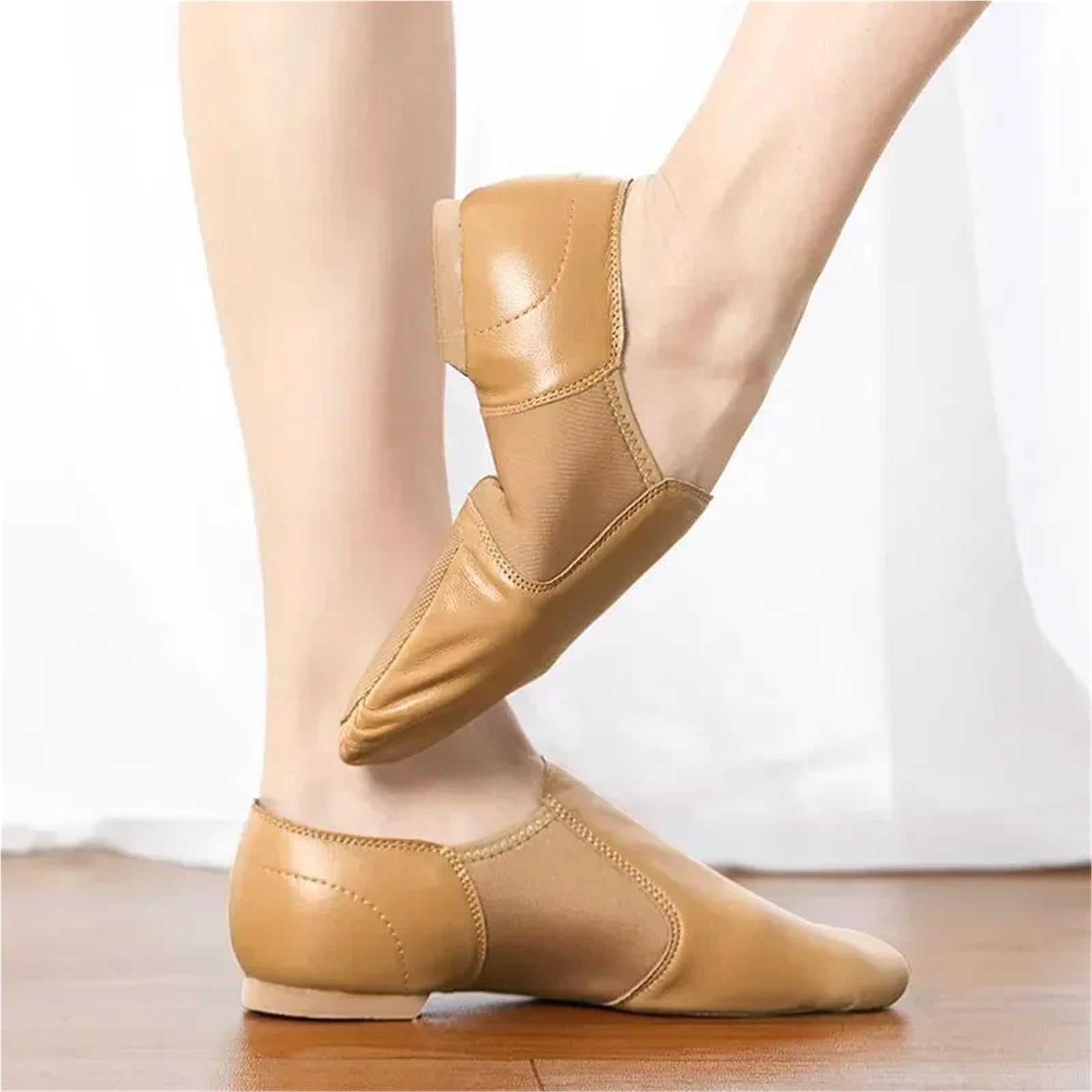 Jazz Schuhe Mädchen Tanzschuhe Jazz Slipper Ballettschuhe Tanzen Jazz Sneakers Frau Gymnastik Unisex Slip On Jazz Dance Schuh(Black,35)