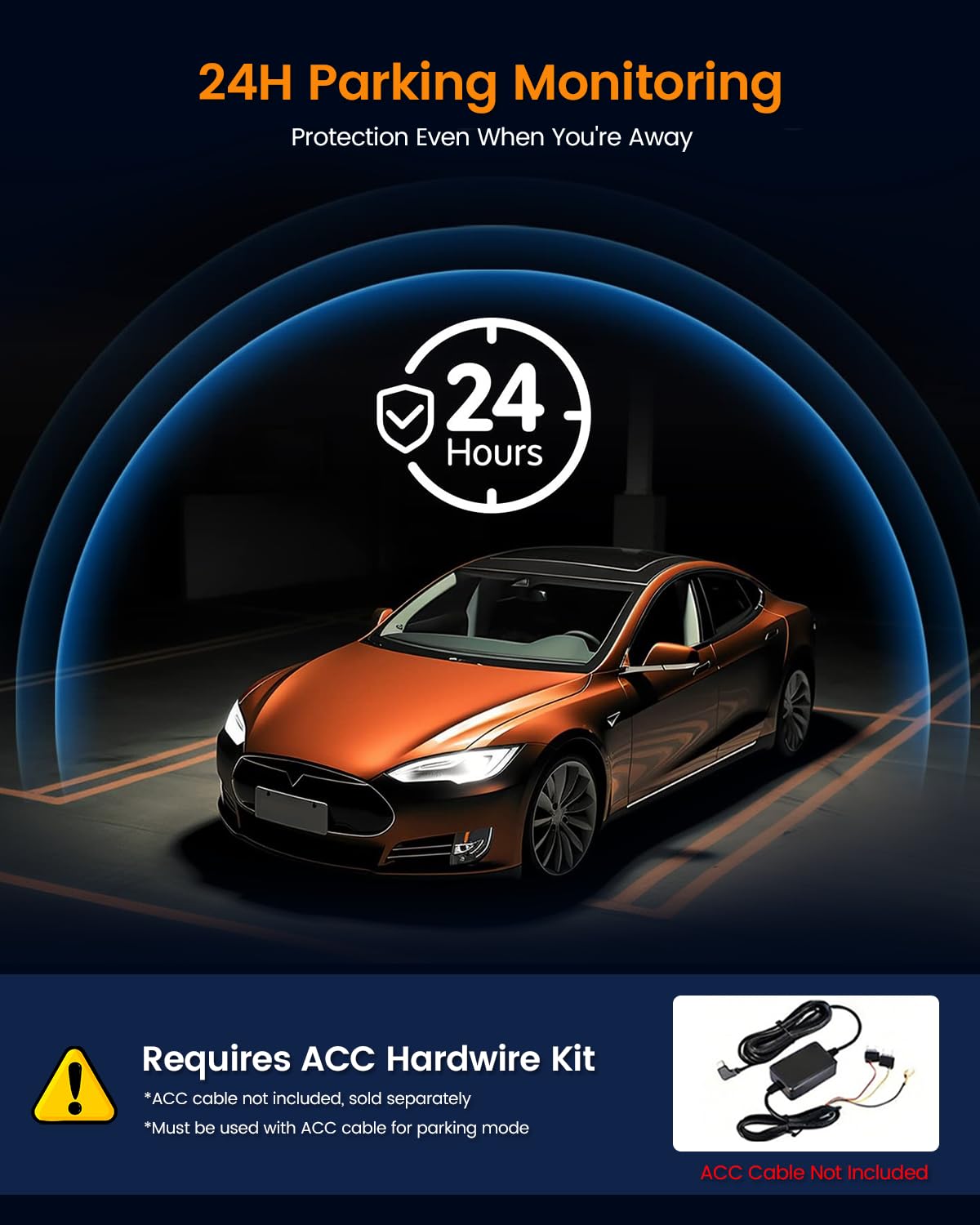 2K WiFi kamera samochodowa 4-kanałowa z kartą SD 64 GB, kamera Dashcam FHD 2K przód + 1080P tył wewnętrzny lewy i prawy - nagrywanie w pętli, czujnik G, noktowizor, monitorowanie parkowania, kopia