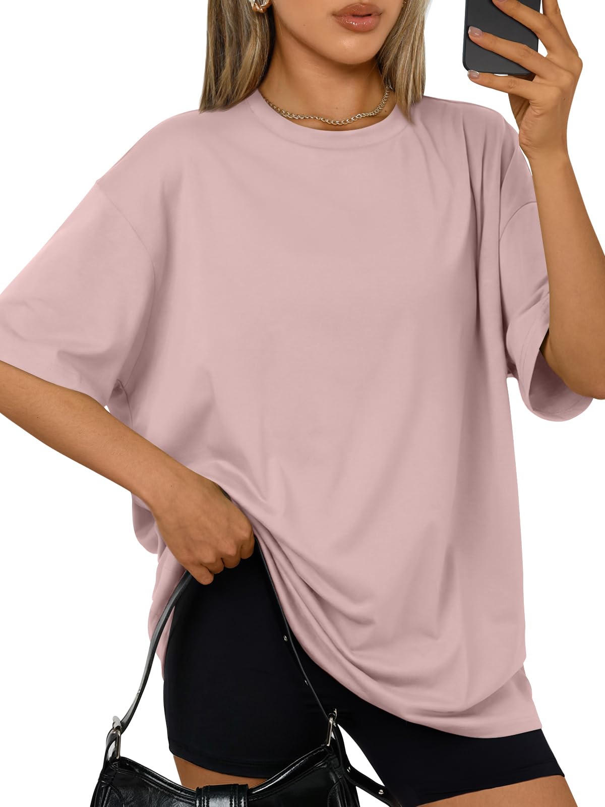 Trendy Queen Womens Oversized T-Shirts Short Sleeves Workout Tops | Casual Summer Gym Tees Plus Size Fashion Clothes 2026