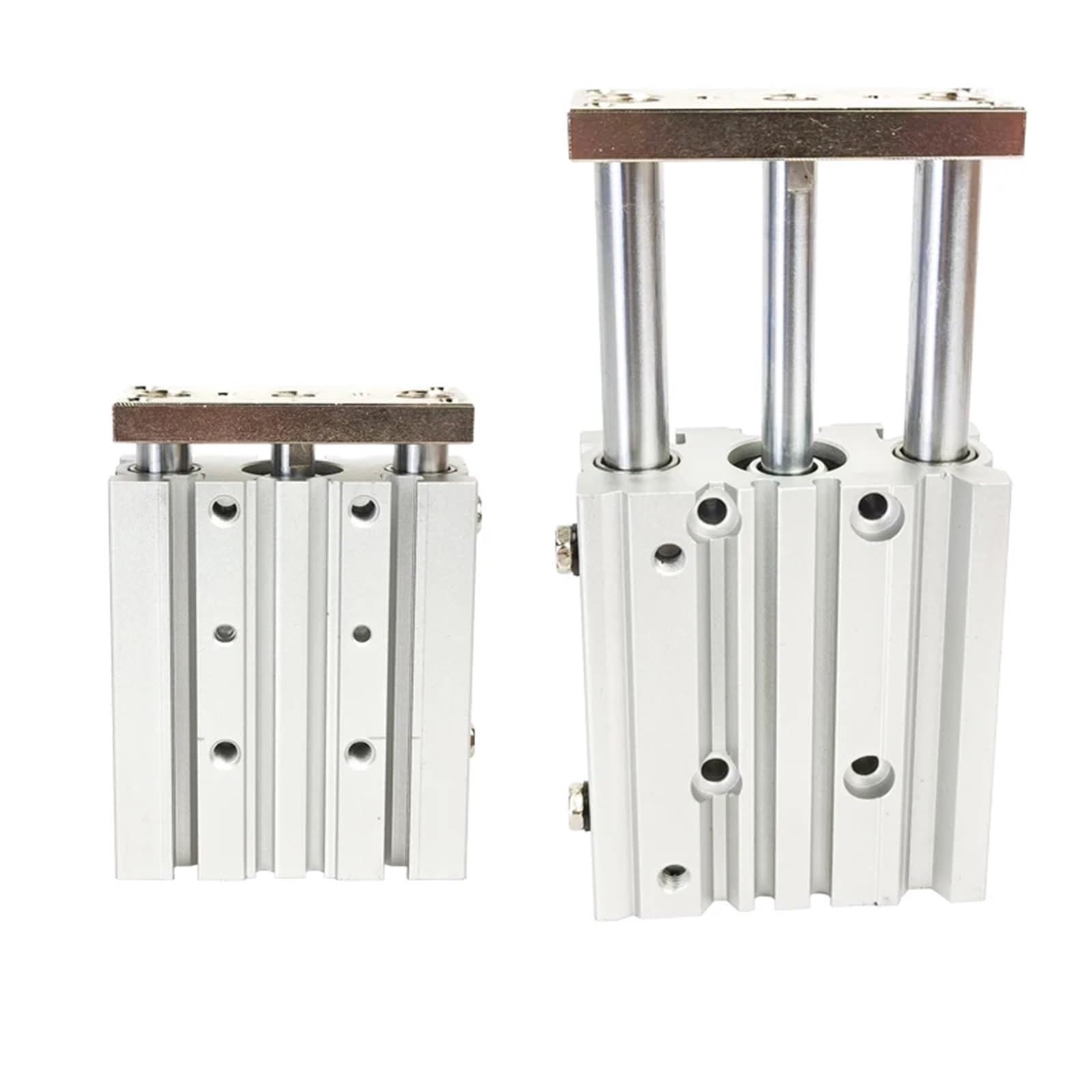 COSZWQDP MGPM16 with Guide Rod Hole Stroke 10-175mm Compact Cylinder Thin Three-Axis Pneumatic Cylin 1Pcs(Trip150mm)