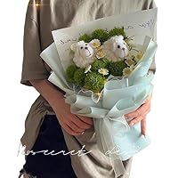 ✨職人技✨和花シミレーションパンダぬいぐるみAmazon52800円手作り Amazon | PERRONEオリジナル手作 パンダのかわいいぬいぐるみの