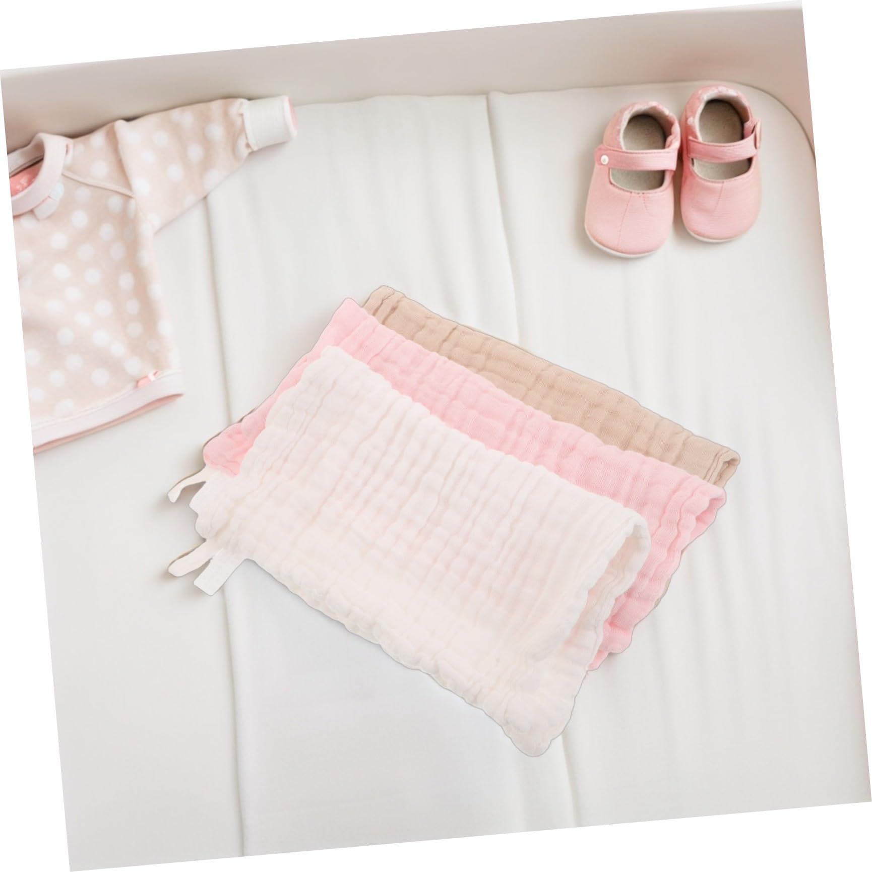 18 Stück Baumwoll Sanfte Reinigung und Hohe Saugfähigkeit mit Sechs Schichten für Neugeborene für Babypflege und Zarte Gesichtspflege