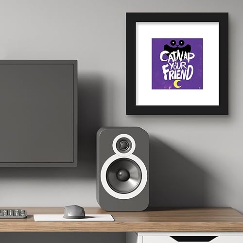 Miniatura 5 de Trends International Gallery Pops Poppy Playtime: Capítulo 3 - Arte de pared Cat Nap Is Your Friend, versión enmarcada en negro, 12 x 12 pulgadas,