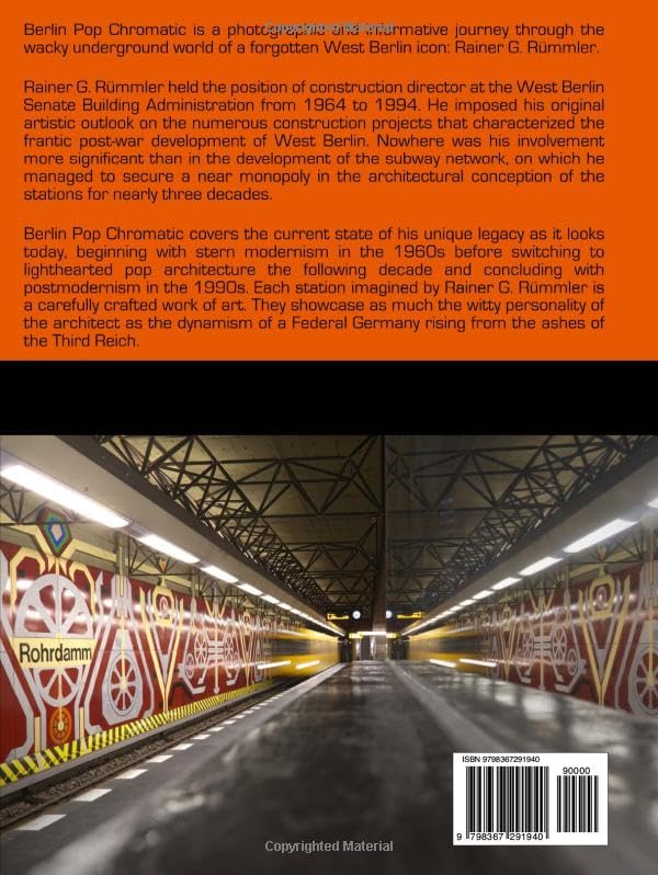 Berlin Pop Chromatic livre architecture Rainer G. Rümmler design métro berlinois