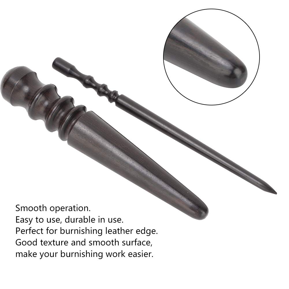 Set De 2 Varillas Pulidoras De Madera Para Cuero: Acabado Profesional Para Bordes Y Cremalleras (Herramienta Manual Artesanal)
