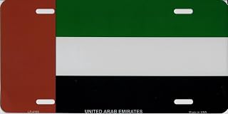 United Arab Emirates Flag Metal License Plate