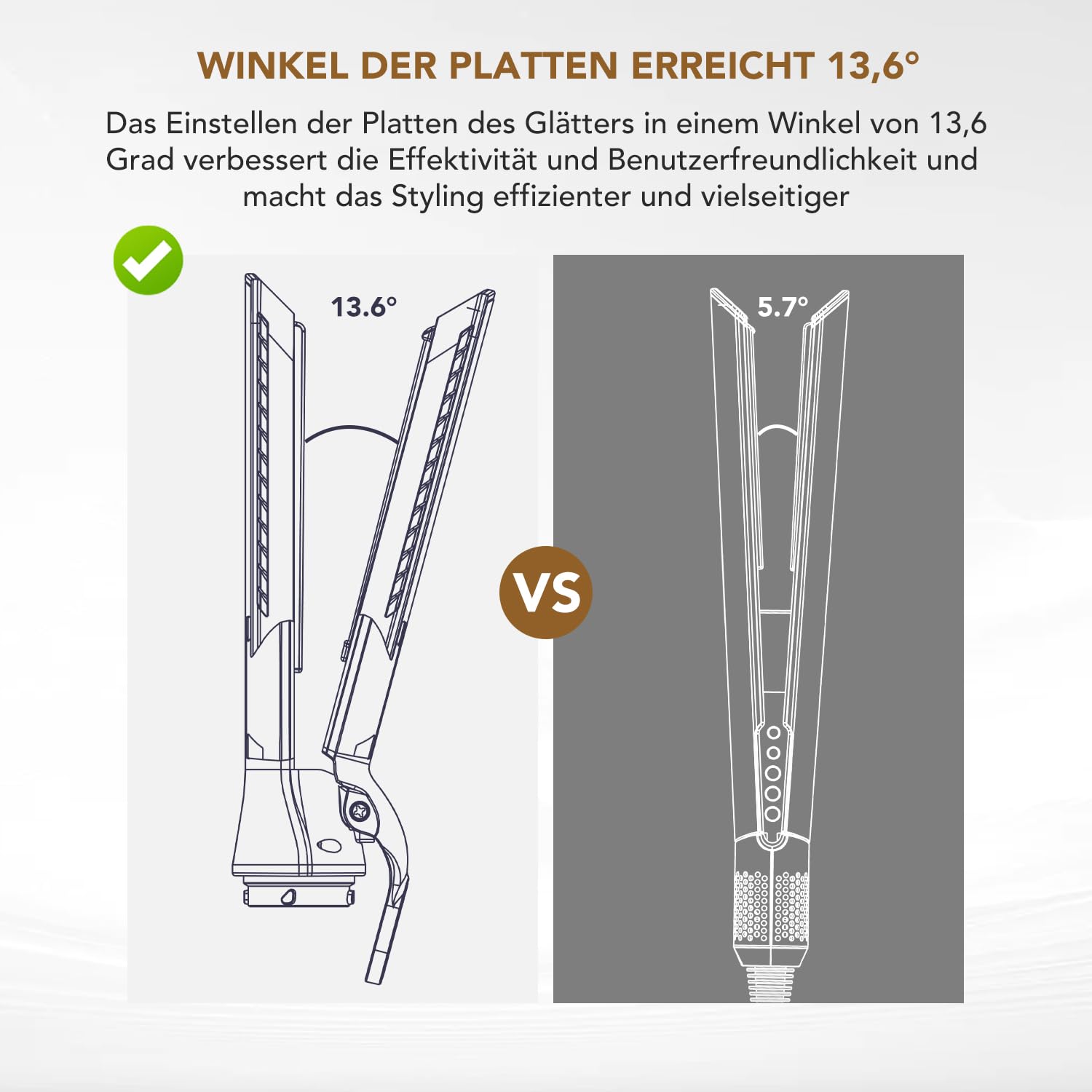 Glätteraufsätze für Dyson Airwrap mit Airflow Technologie ohne heiße Platten für sanftes Haarstyling mit weniger Schäden, Kompatibel mit HS01/HS05/HS08, Blau
