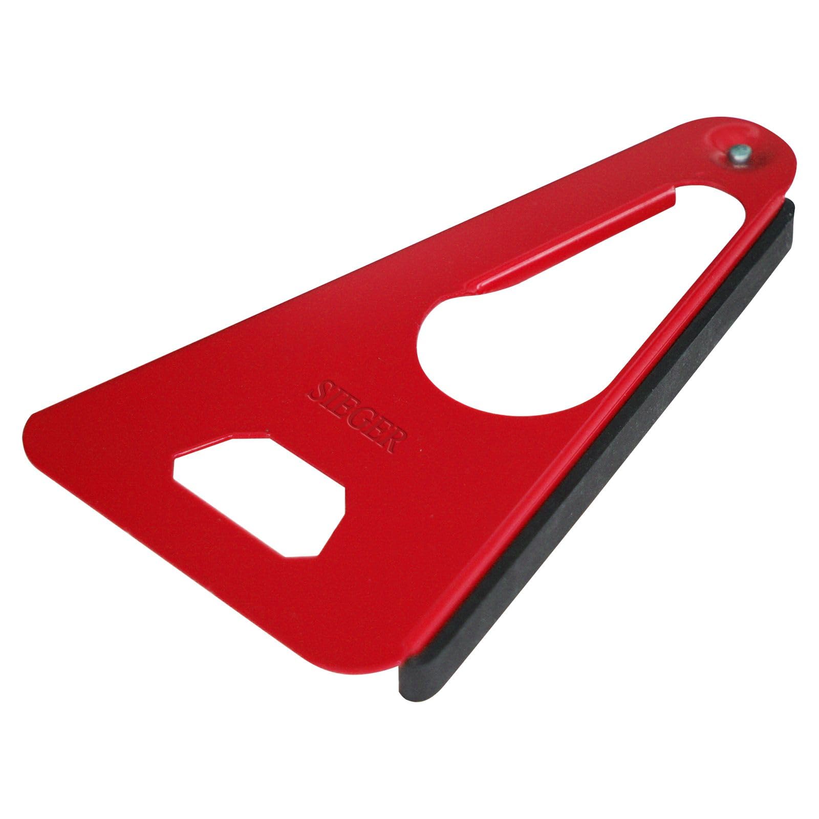 Westmark Apriscatole Multiuso con Bordo in Gomma 17 cm Rosso