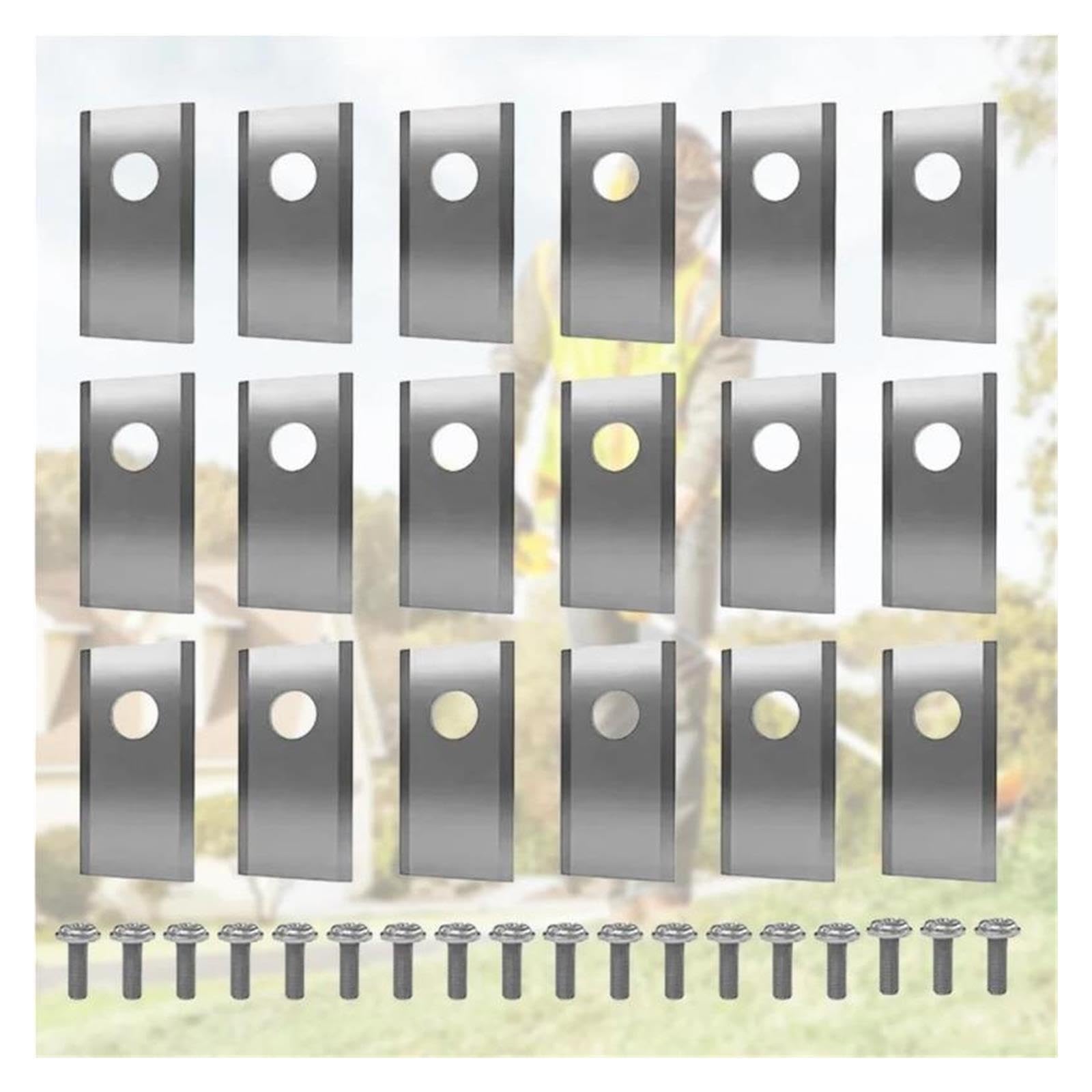 Juego De Cuchillas De Repuesto De Acero Inoxidable, 18/36/54 Uds., Cuchillas De Corte for Cortacésped Compatibles Con Cortacésped Robótico Worx Landroid(Gold 36PCS)