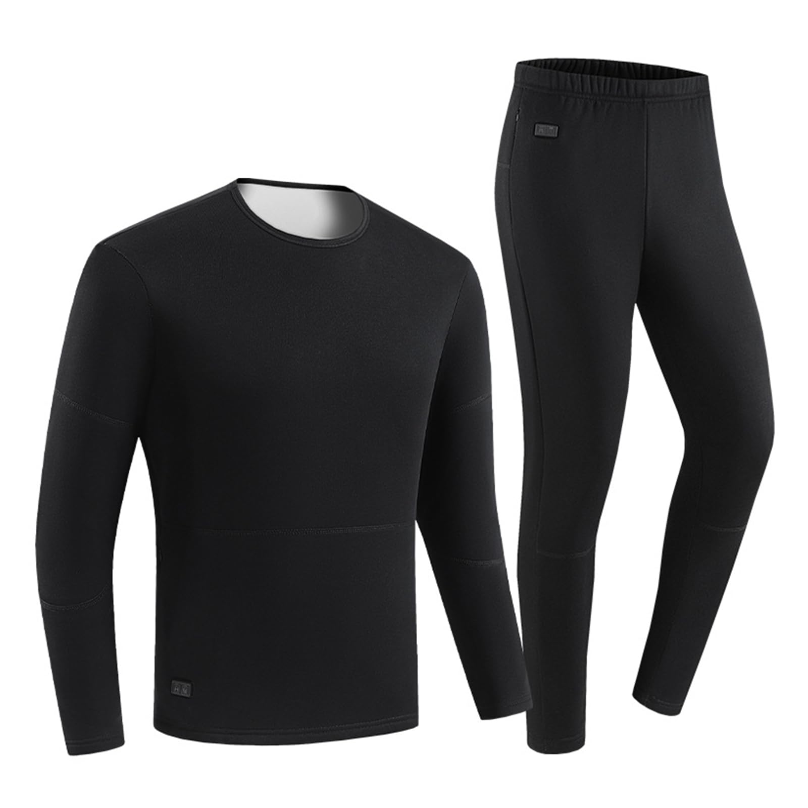 Conjunto de ropa interior térmica atlética cálida para correr, esquí, ciclismo, capa base calentada eléctrica USB, leggings de nieve, pantalones largos, calefacción eléctrica por USB
