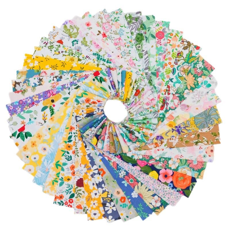 Tissu en coton pour matelassage CraftsFabrics de 40 rouleaux de couture