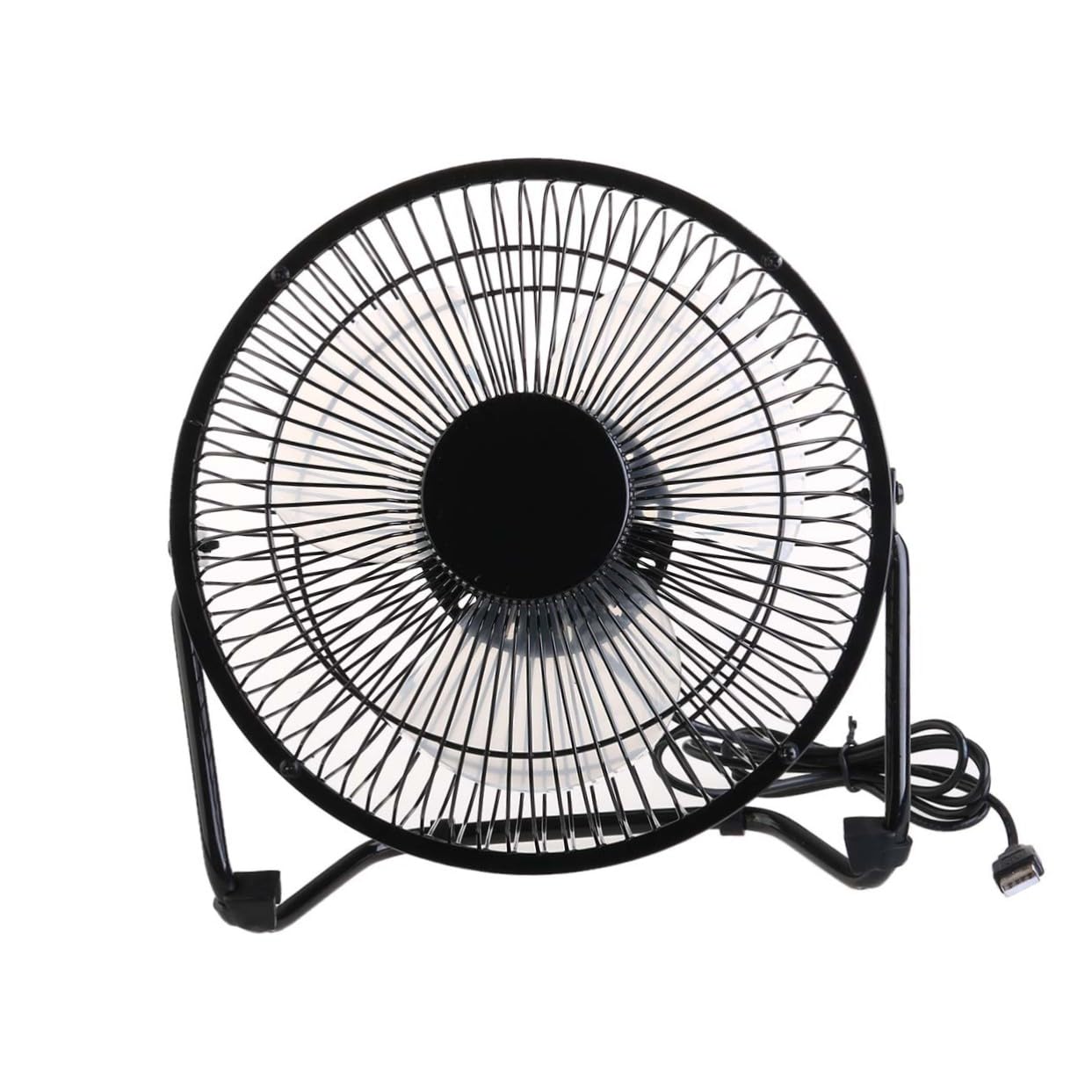 Ventilateur USB Rotatif Mini Ventilateur Bureau Portable Réglables Refroidissement Électrique USB pour PC Ordinateur Portable Noir