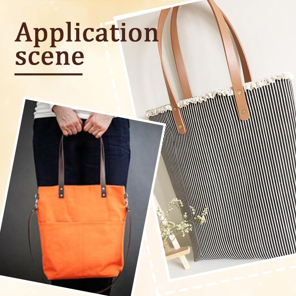 CALFOVERA 8PCS 23.62 Inch Quilted Handbag Top Handle Replacement PU Leather Purse Belt Band Mount Strap - Image 5