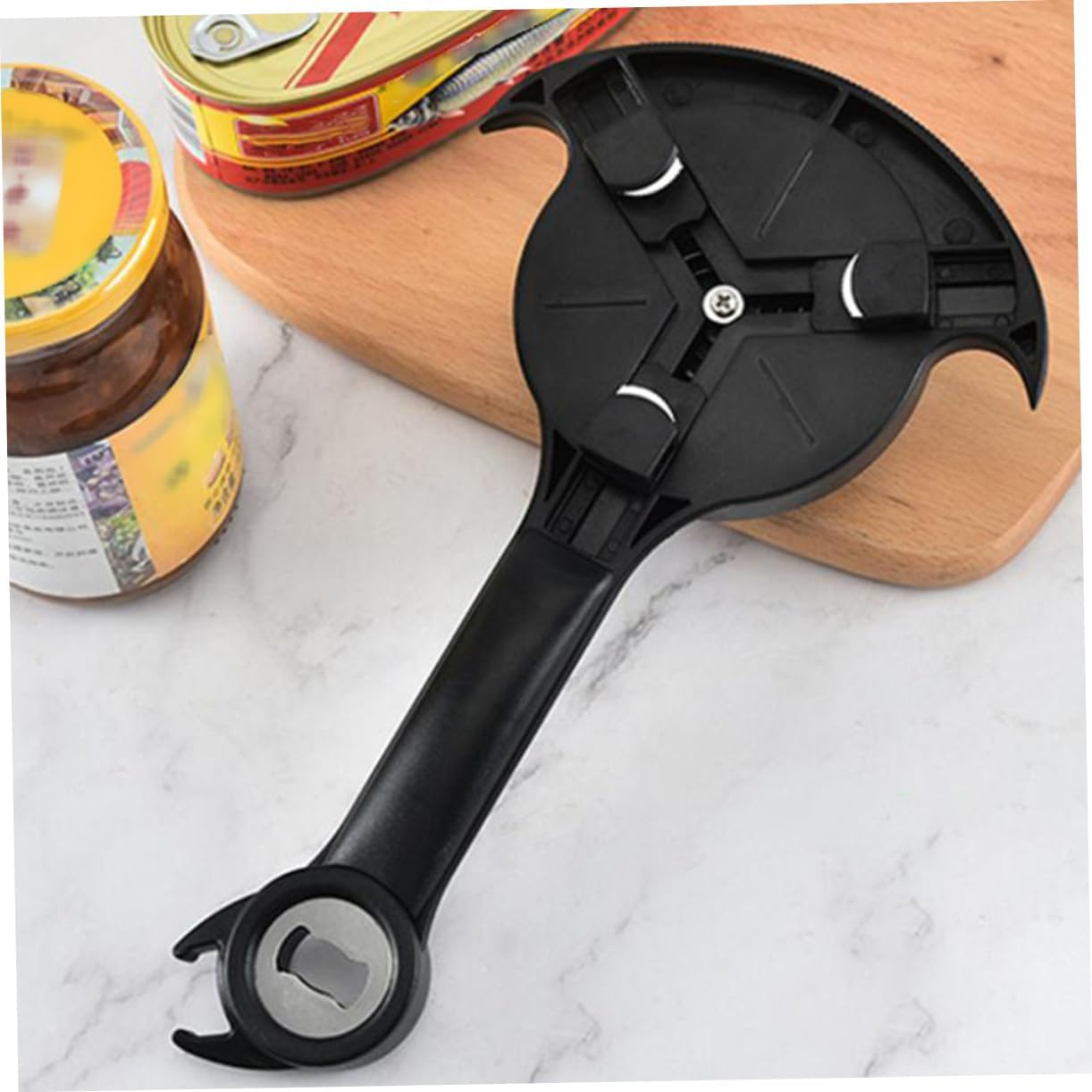 SHOWERORO 1pc Stainless Steel Manual Can Opener Beer Bottle Opener Multifunctional for Kitchen Bar Restaurant
