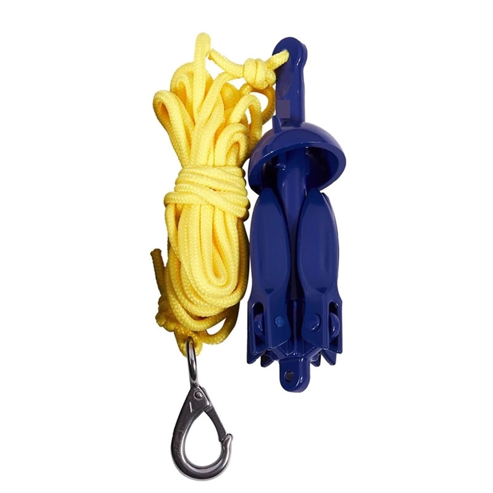 Soywim One Color Mooring Rope, 4-Tine Rowing Boats Folding Anchor Small Boat Marine Rope Kit For Canoe Sailboat Watercraft Fishing Acc