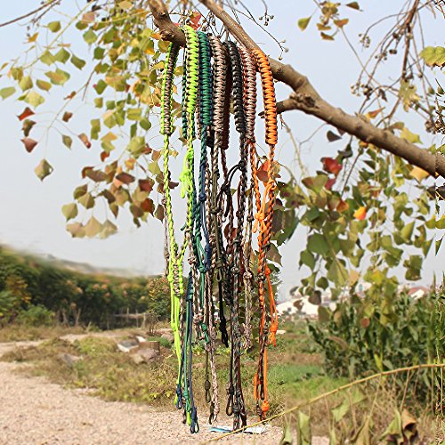 PSKOOK Duck Call Lanyard Paracord Hunting Goose Calls 12 Adjustable Loops Outdoor Predator Gear for Pheasant Waterfowl Hand Braided Necklace (Orange) - Thumbnail 7